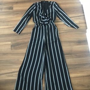 Key Hole Striped Romper